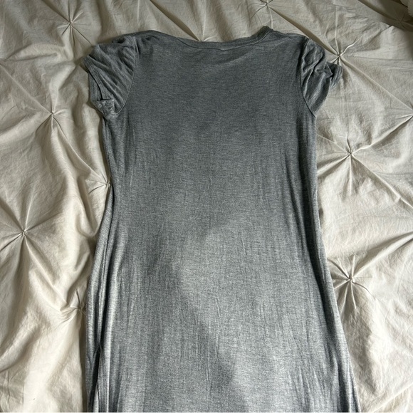 UK2LA Womens Large Heather Gray T-Shirt Dress - Picture 4 of 7